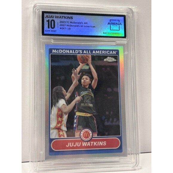 Juju Watkins 2023 Topps Chrome McDonald's Refractor #2K7-19